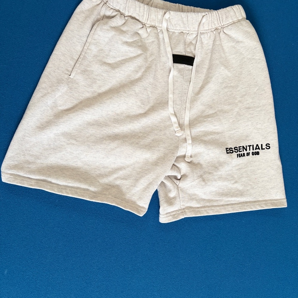 Essentials Light Gray Athletic Shorts - image 1